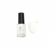Snow White – Vegan 10-free crisp white cream nail polish with a glossy finish, plant-based, and cruelty-free