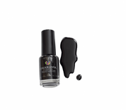 Pitch Black – Vegan 10-free black nail polish with a glossy finish, plant-based, and cruelty-free
