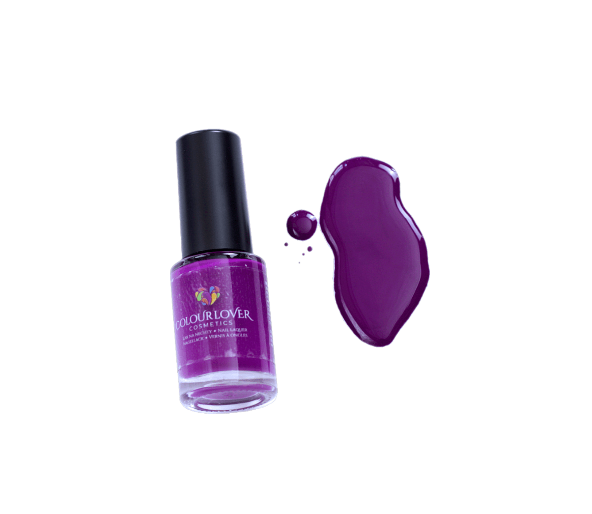 Mighty Magenta – Vegan 10-free magenta purple nail polish with a shimmer finish, plant-based, and cruelty-free