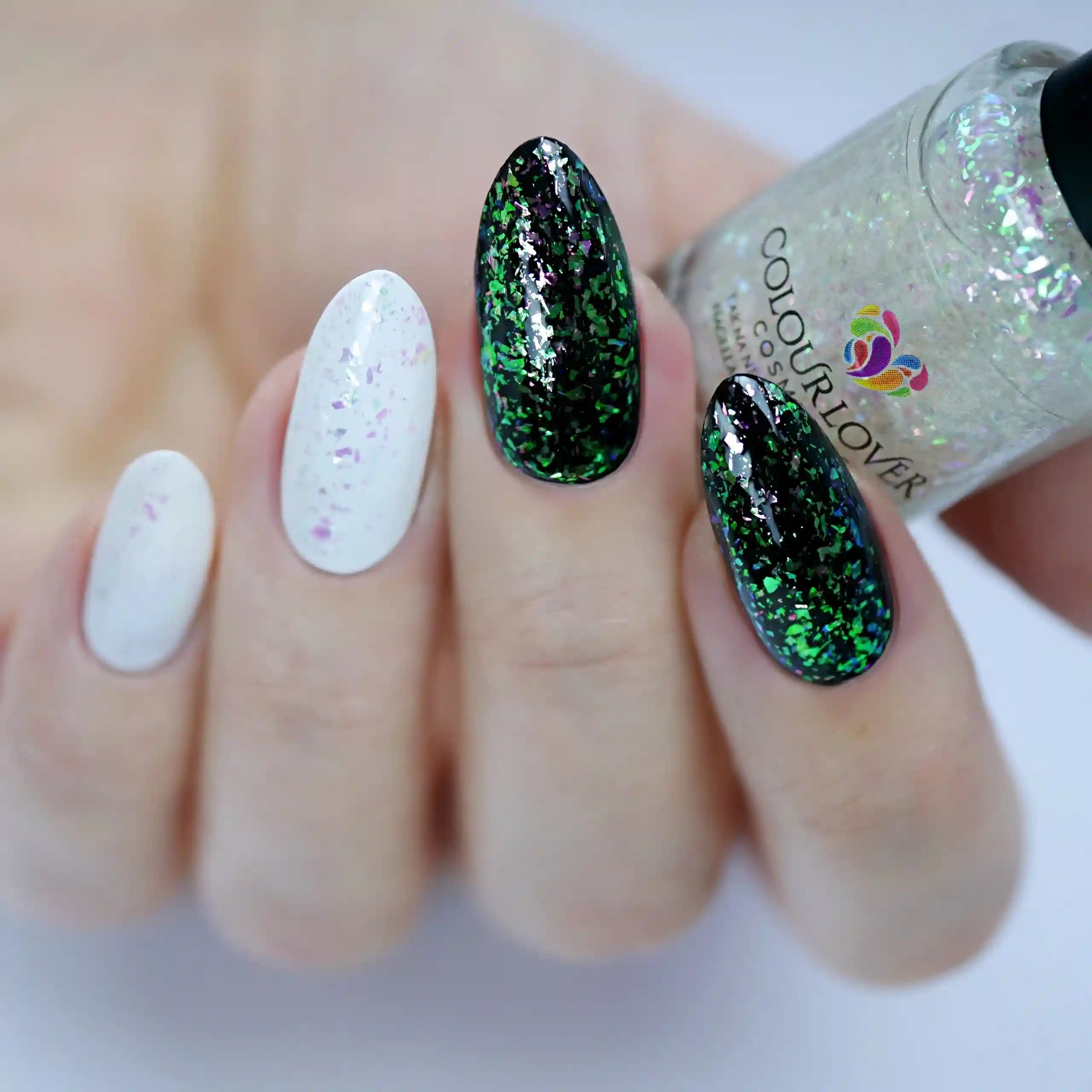 Enchanted Snowflakes – Vegan 10-free winter nail polish set with shimmer finishes, plant-based, and cruelty-free