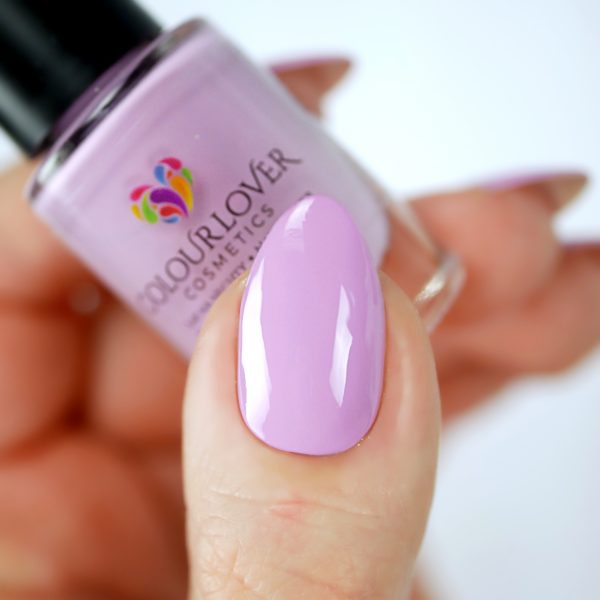 Intuitive – Vegan 10-free pastel purple nail polish with a creamy finish, plant-based, and cruelty-free.