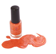 Marigold – Vegan 10-free orange shimmer nail polish with a shimmer finish, plant-based, and cruelty-free.