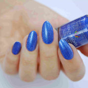Holo Gems – Vegan 10-free holographic nail polish set with a shimmer finish, plant-based, and cruelty-free.