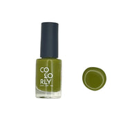 Whispering Fern – Vegan 10-free olive green nail polish with a cream finish, plant-based and cruelty-free