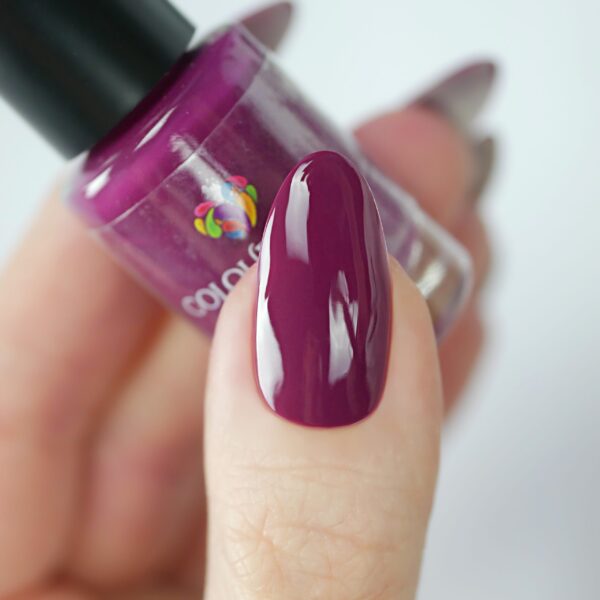 Wine Not – Vegan 10-free mauve red nail polish with a cream finish, plant-based and cruelty-free