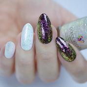 Enchanted Snowflakes – Vegan 10-free winter nail polish set with shimmer finishes, plant-based, and cruelty-free