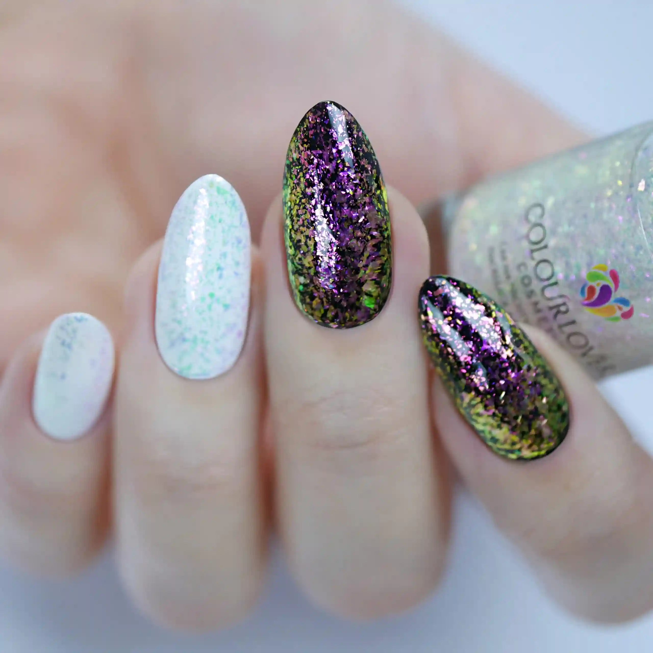 Enchanted Snowflakes – Vegan 10-free winter nail polish set with shimmer finishes, plant-based, and cruelty-free