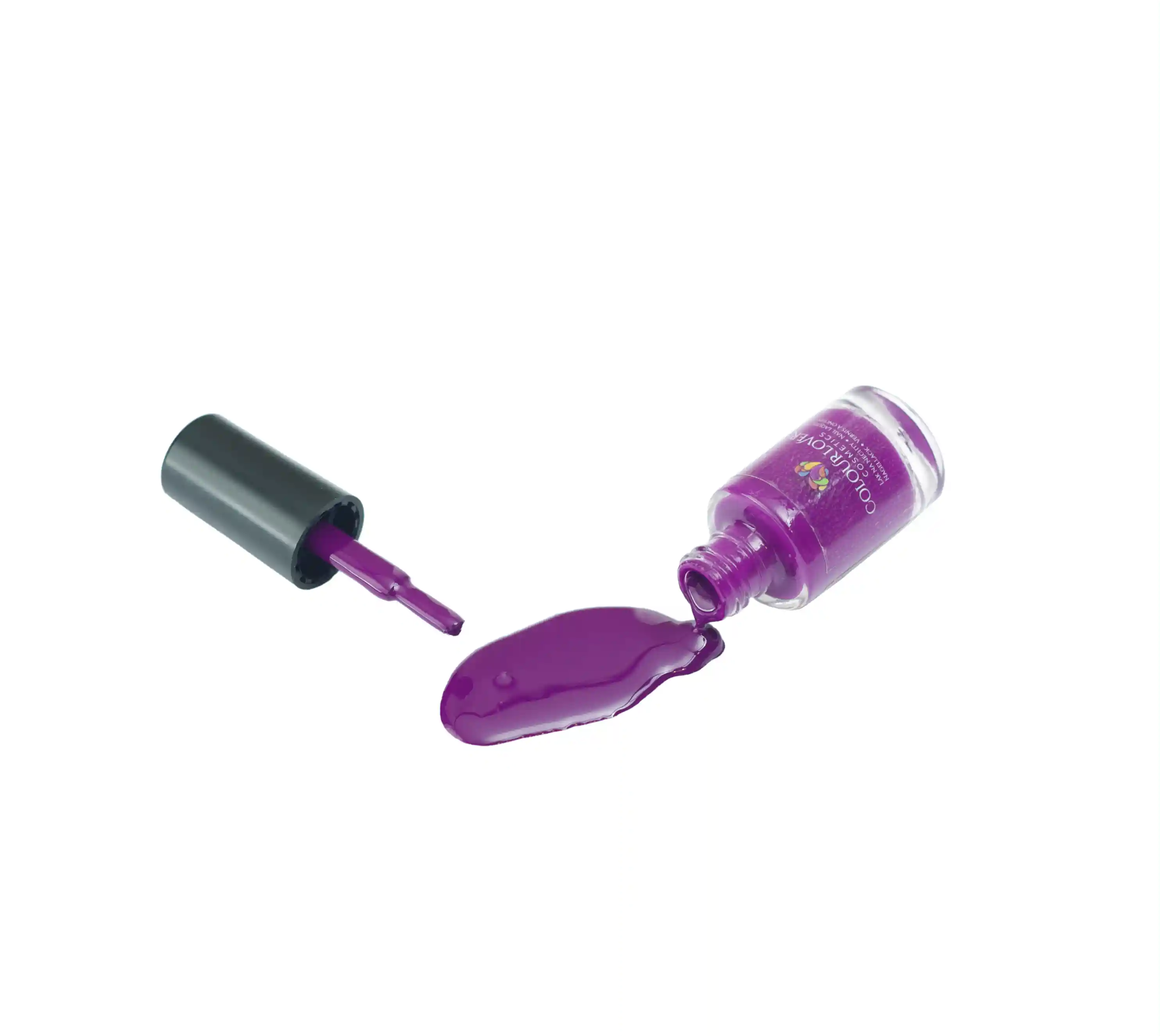 Mighty Magenta – Vegan 10-free magenta purple nail polish with a shimmer finish, plant-based, and cruelty-free