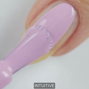 Intuitive – Vegan 10-free pastel purple nail polish with a creamy finish, plant-based, and cruelty-free.