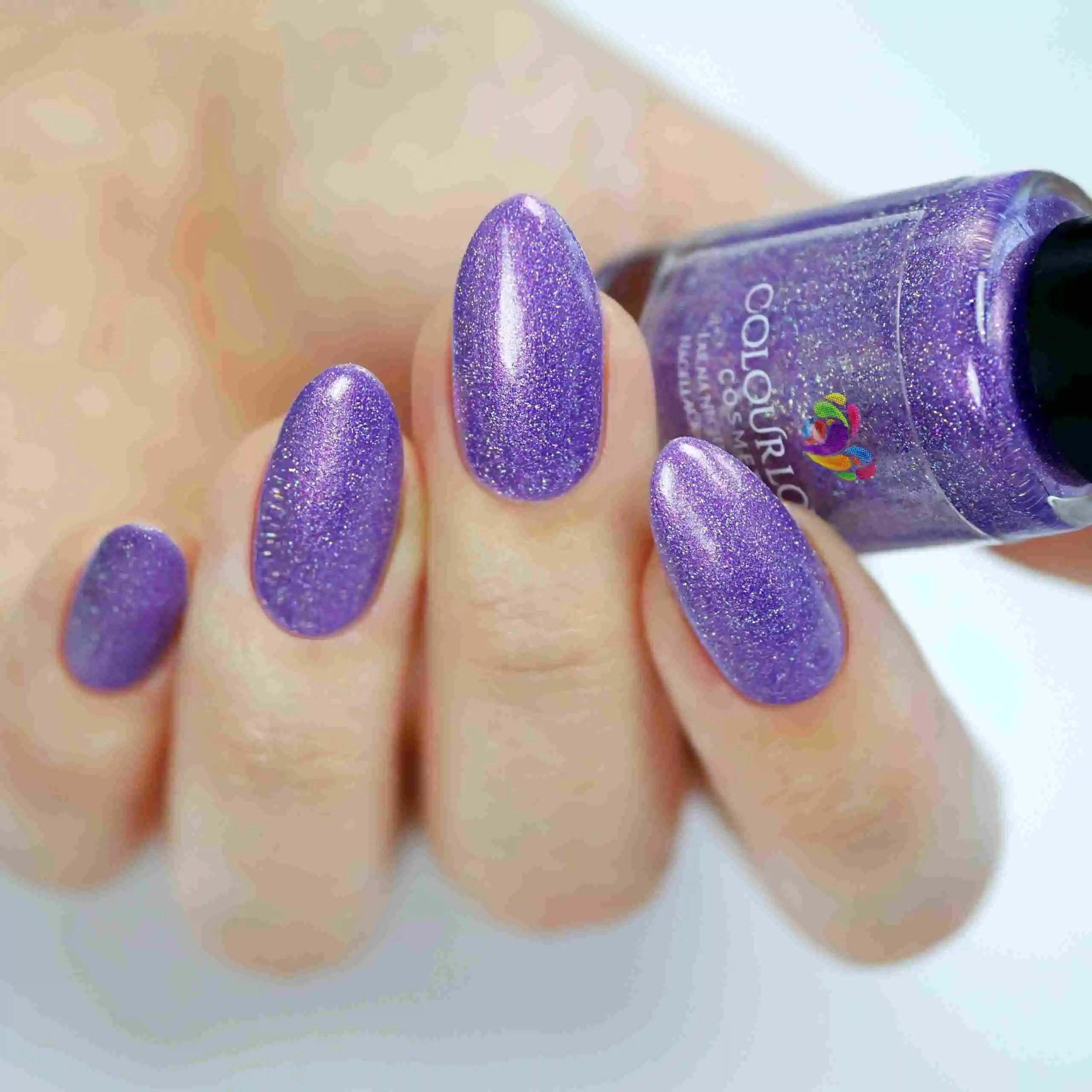 Holo Gems – Vegan 10-free holographic nail polish set with a shimmer finish, plant-based, and cruelty-free.