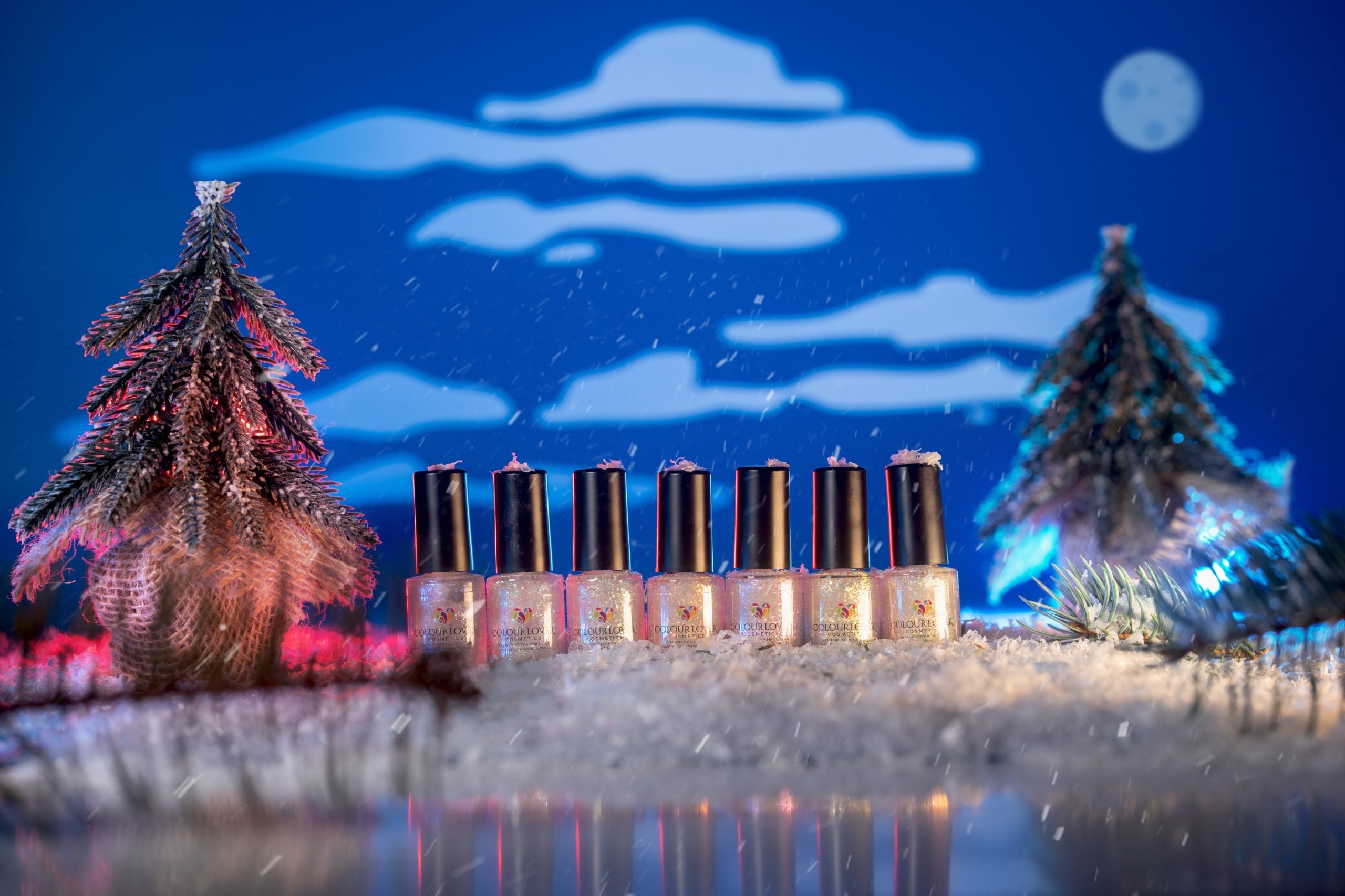 Enchanted Snowflakes – Vegan 10-free winter nail polish set with shimmer finishes, plant-based, and cruelty-free