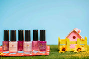 Life’s a Picnic Collection – Vegan 10-free nail polish trio with shimmer and cream finishes, plant-based, and cruelty-free.