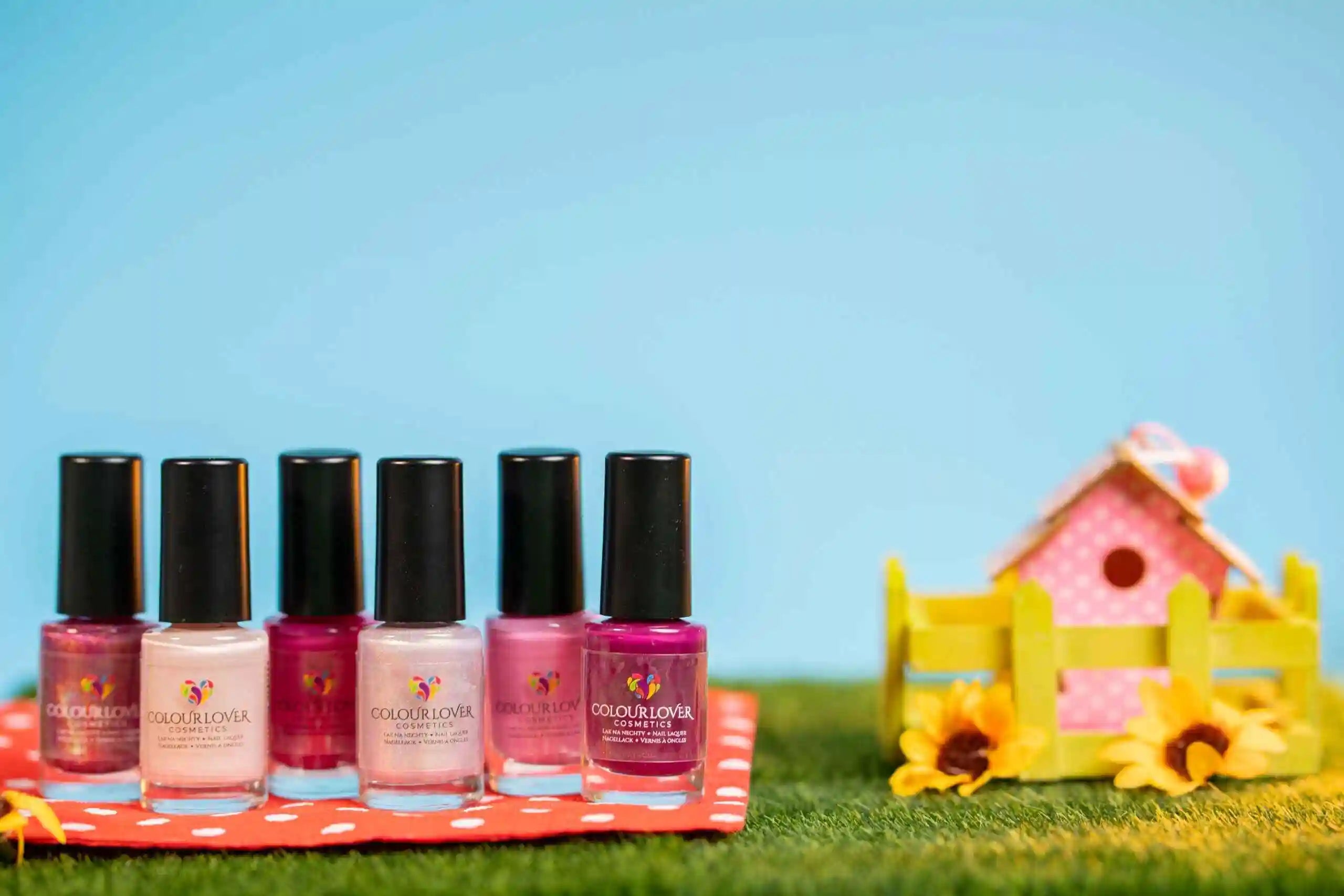 Life’s a Picnic Collection – Vegan 10-free nail polish trio with shimmer and cream finishes, plant-based, and cruelty-free.