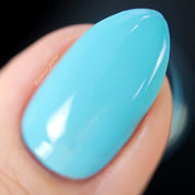 Forget Me Not – Vegan 10-free pastel blue nail polish with a cream finish, plant-based, and cruelty-free