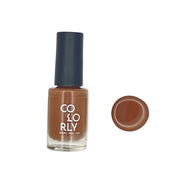 Fungi Foray – Vegan 10-free brown nail polish with a glossy finish, plant-based, and cruelty-free
