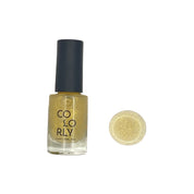 Gilded – Vegan 10-free gold shimmer nail polish with a shimmer finish, plant-based, and cruelty-free