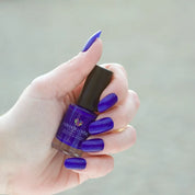 Royal Blue – Vegan 10-free bold blue nail polish with a glossy finish, plant-based, and cruelty-free