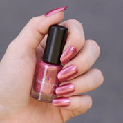 pink nail polish with plant based, 10-free, vegan, cruelty free, sustainable, safe and healthy formula handmade in Slovakia