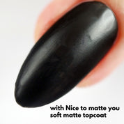 Nice to matte you soft matte topcoat zmatňujúci vrchný lak na nechty