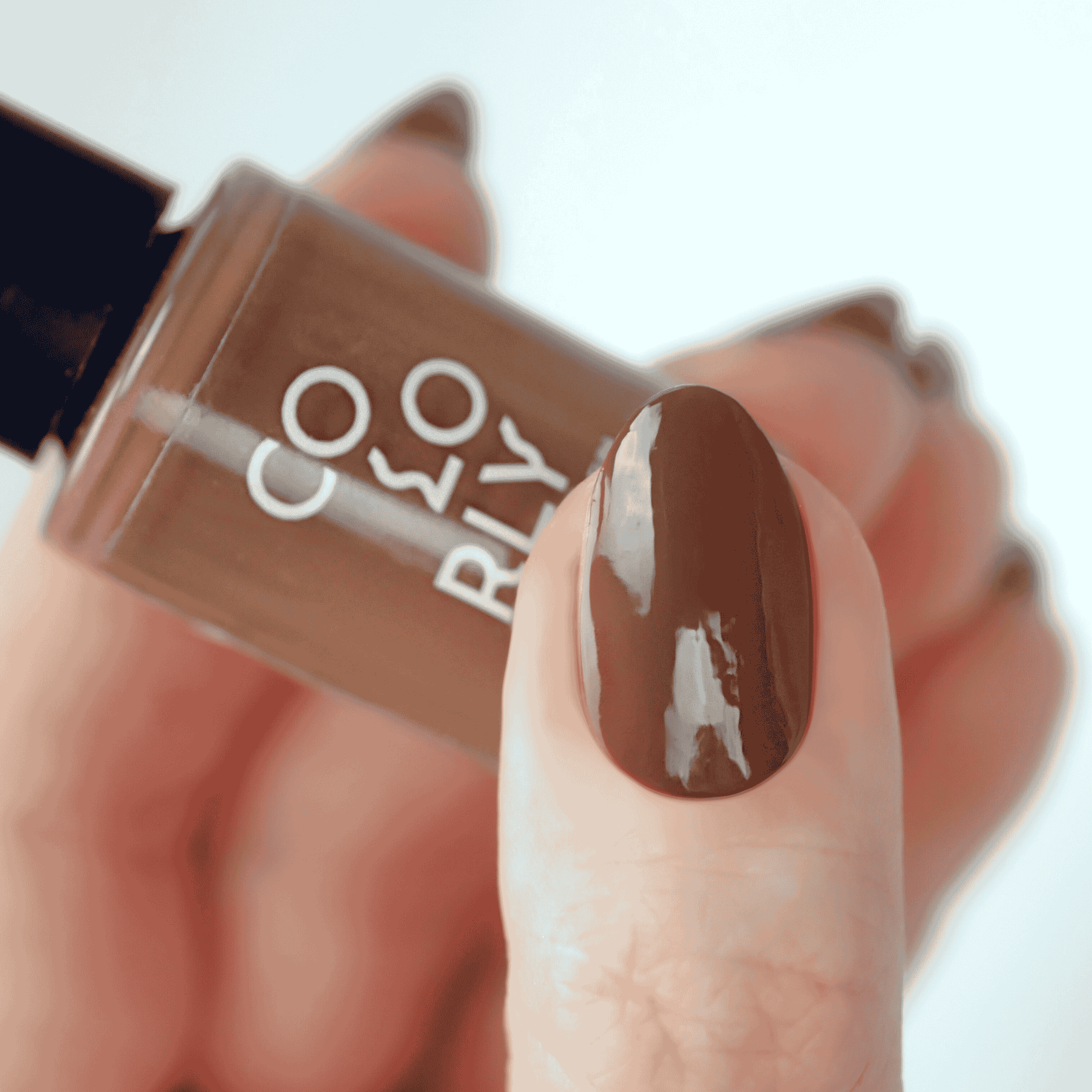 Fungi Foray – Vegan 10-free brown nail polish with a glossy finish, plant-based, and cruelty-free