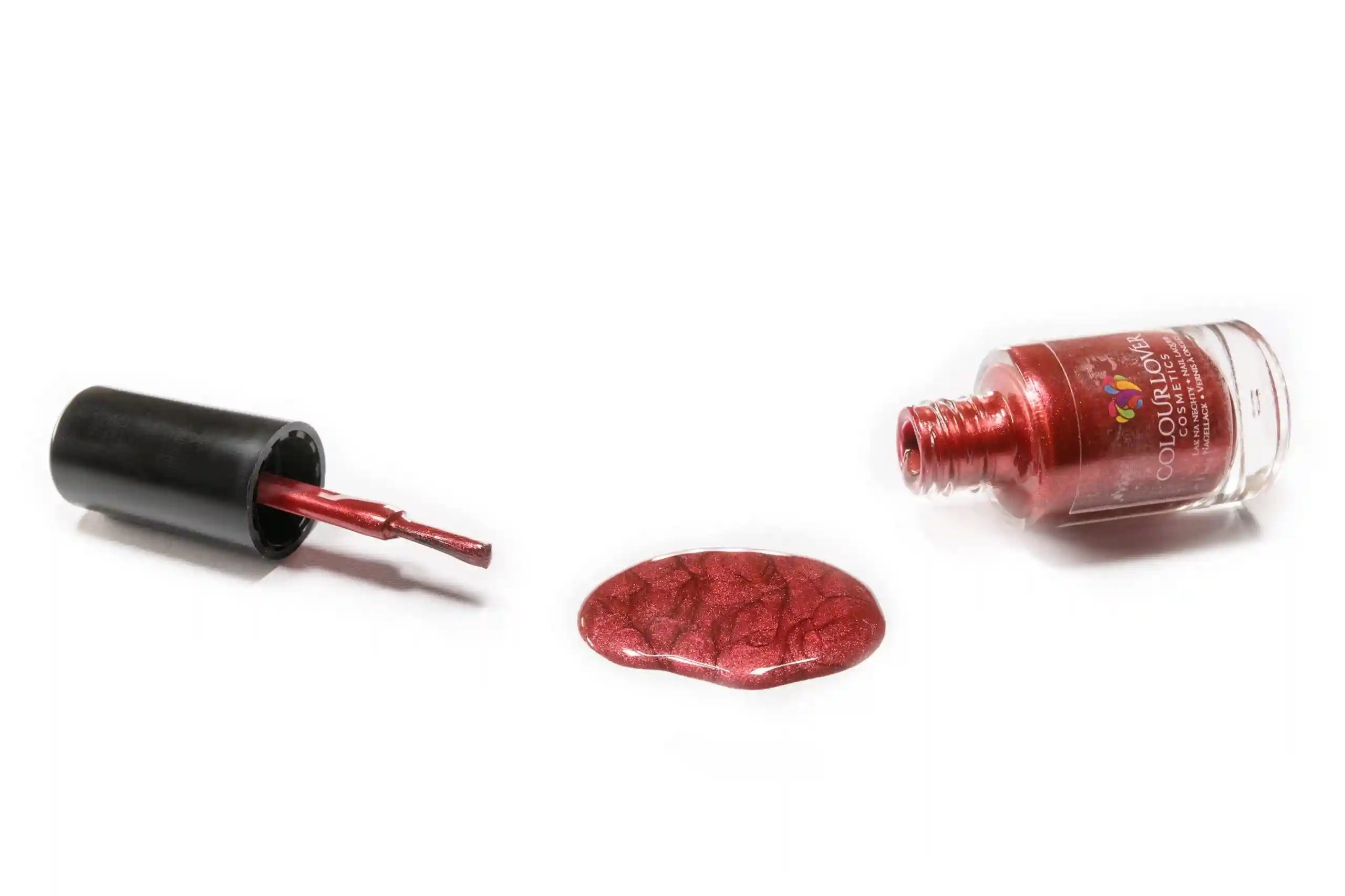 Passionate – Vegan 10-free cranberry red nail polish with a glossy finish, plant-based, and cruelty-free