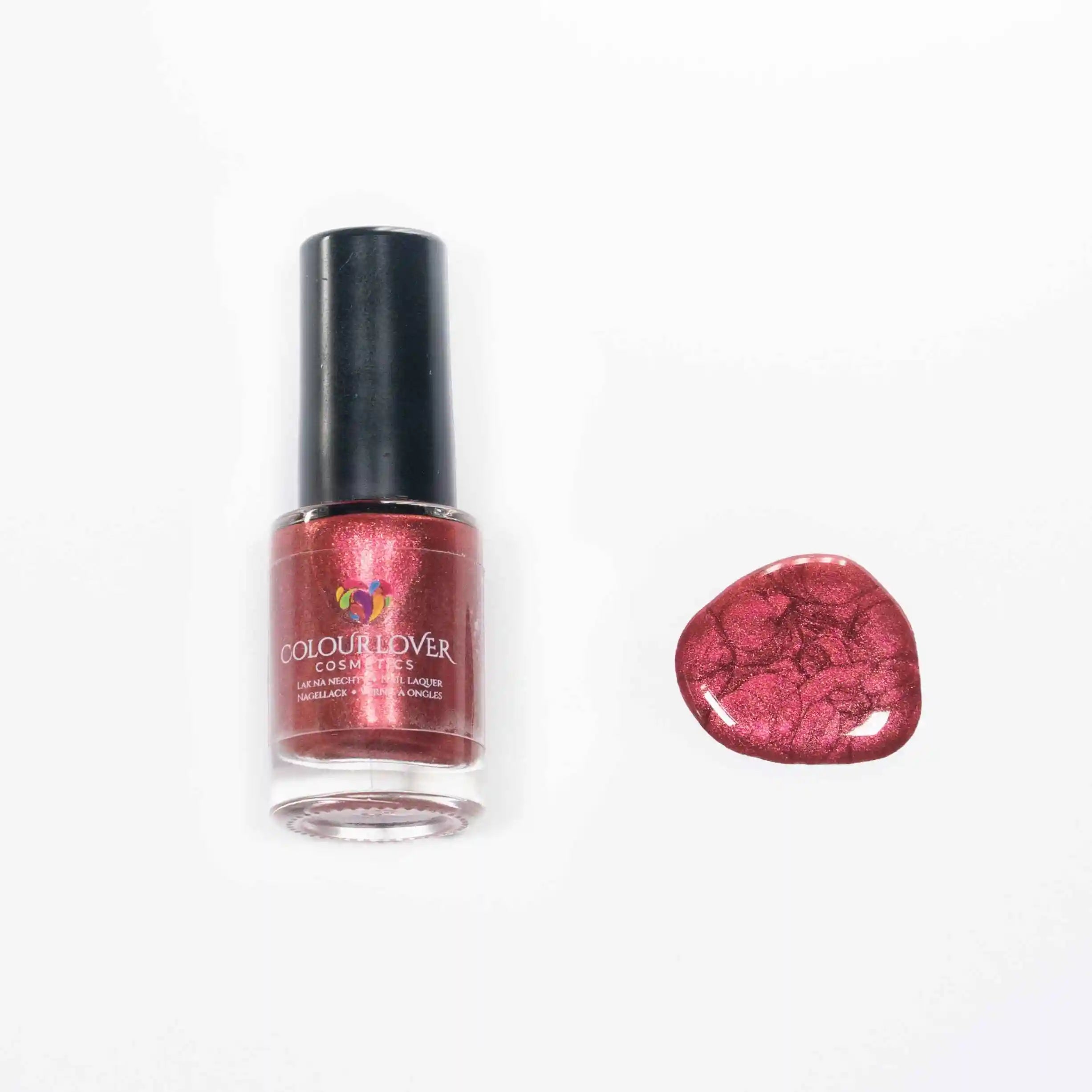 Passionate – Vegan 10-free cranberry red nail polish with a glossy finish, plant-based, and cruelty-free