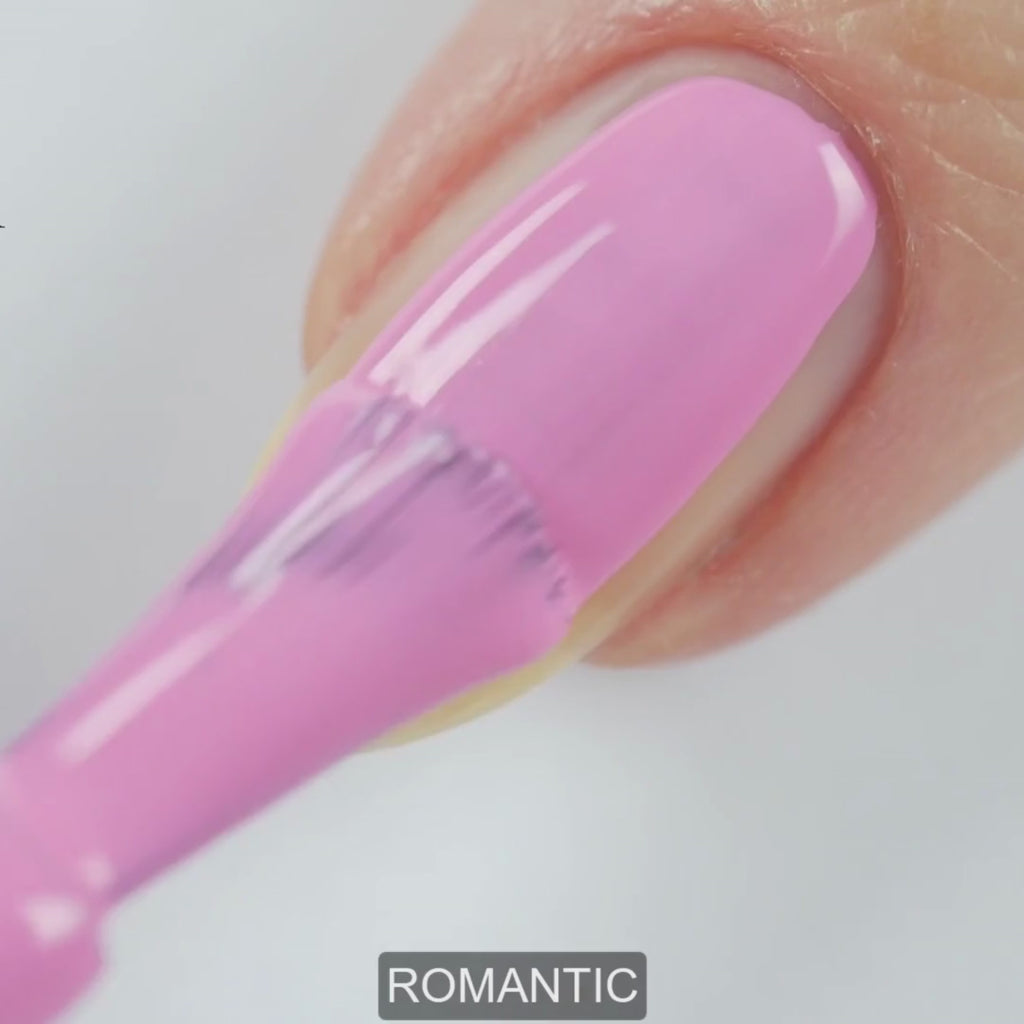 Romantic – Vegan 10-free rich pink nail polish with a cream finish, plant-based and cruelty-free