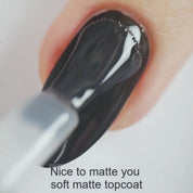 Nice to matte you soft matte topcoat zmatňujúci vrchný lak na nechty