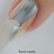 Sandcastle – Vegan 10-free neutral beige nail polish with a cream finish, plant-based, and cruelty-free