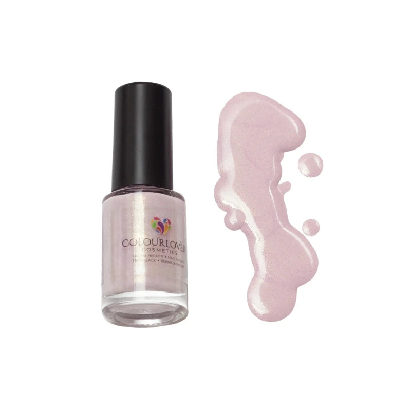 Radiant – Vegan 10-free light pink nail polish with a gold shimmer finish, plant-based, and cruelty-free