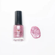 Rose Quartz – Vegan 10-free light pink holographic nail polish with a shimmer finish, plant-based, and cruelty-free