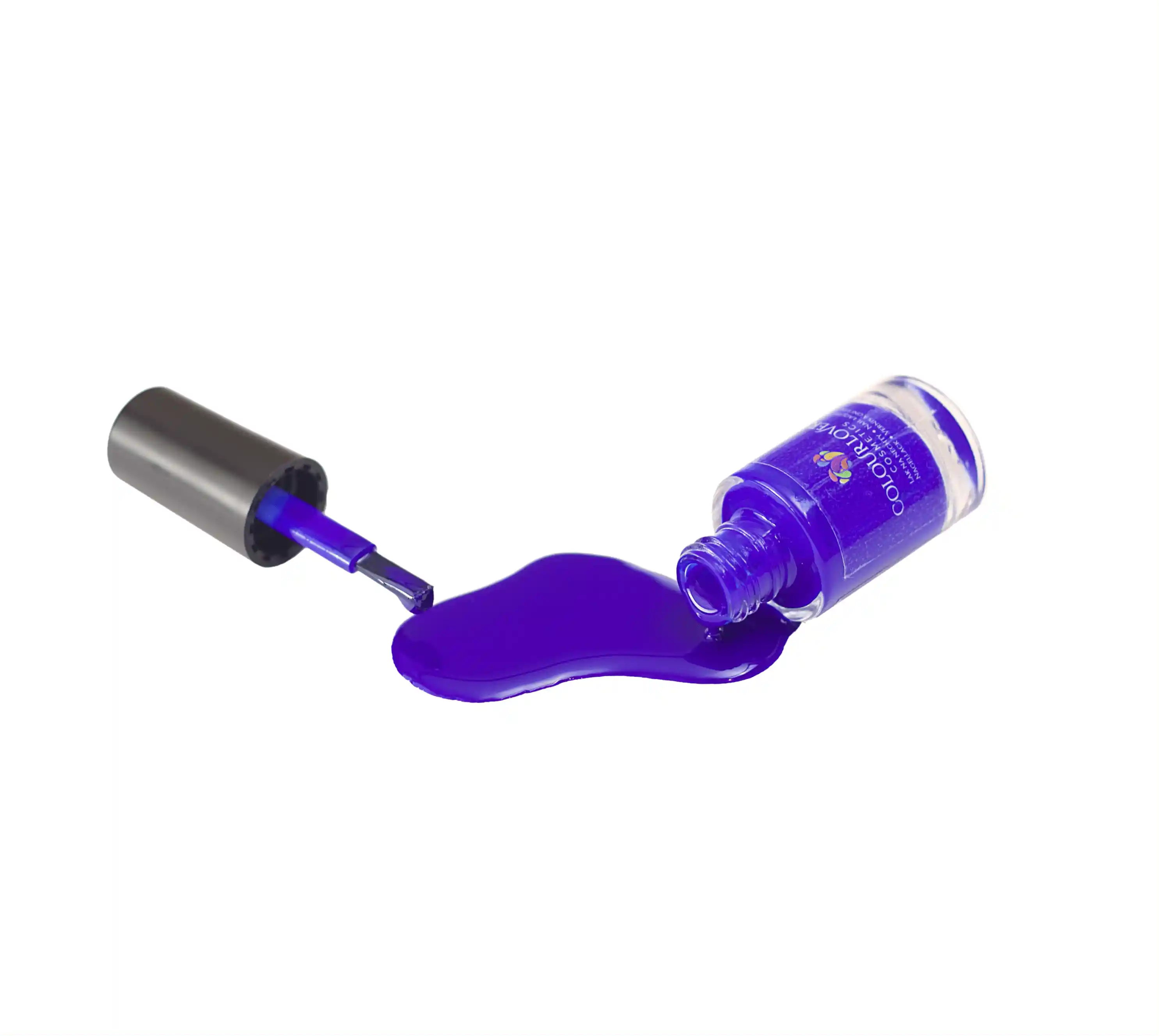 Royal Blue – Vegan 10-free bold blue nail polish with a glossy finish, plant-based, and cruelty-free