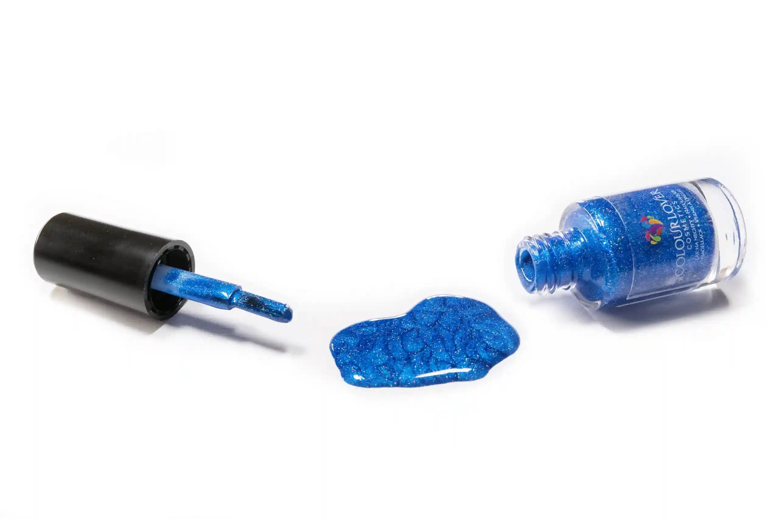 Sapphire – Vegan 10-free deep blue shimmer nail polish with a shimmer finish, plant-based, and cruelty-free